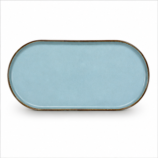 Green Serving Plate for Dining &  Snacks (YM1452)