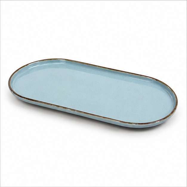 Green Serving Plate for Dining &  Snacks (YM1452)