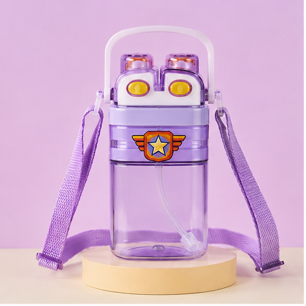 Lavender Kids Water Bottle with Sipper (YM508)