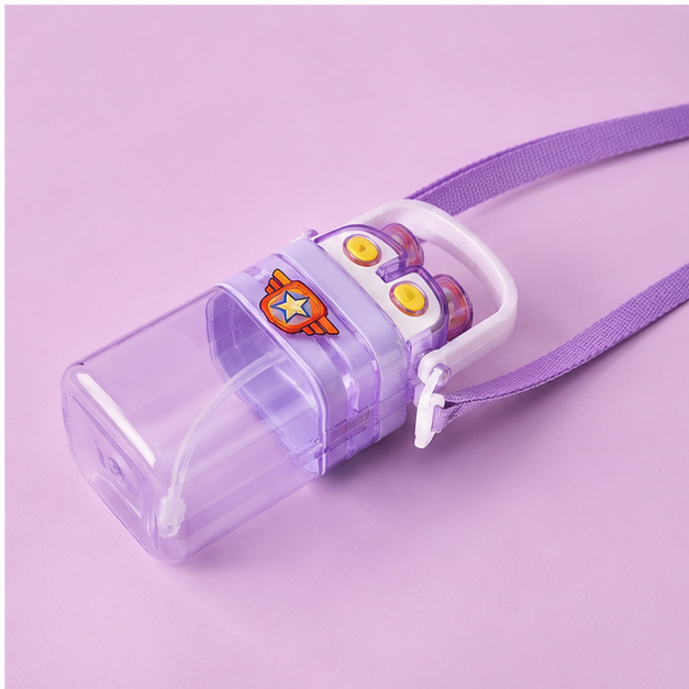Lavender Kids Water Bottle with Sipper (YM508)