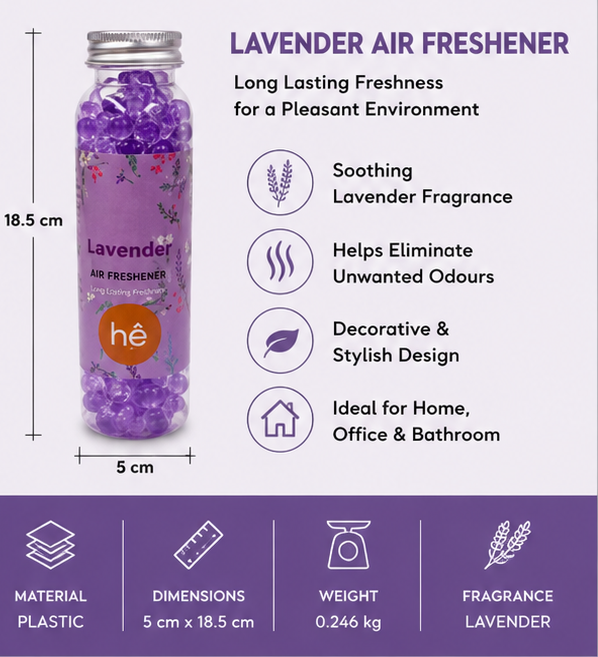 Lavender Air Freshener Beads Bottle for Long Lasting Freshness (YM1927)