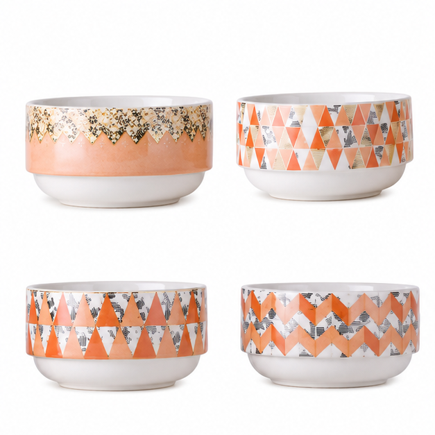 Mixed Design Soup Bowl for Kitchen Serveware (YM2838)
