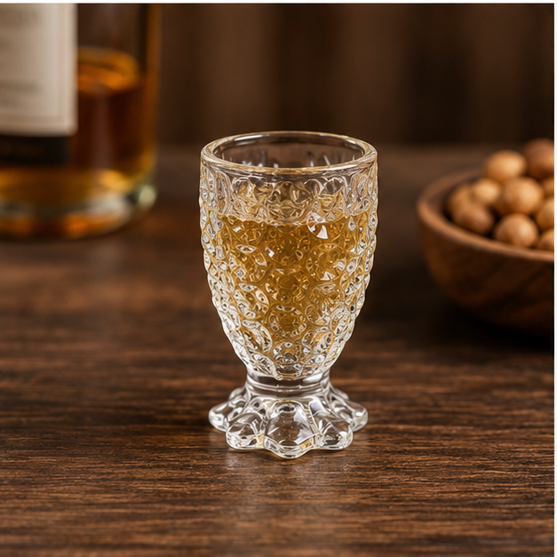 Transparent Glass Shot Glass (YM1390)