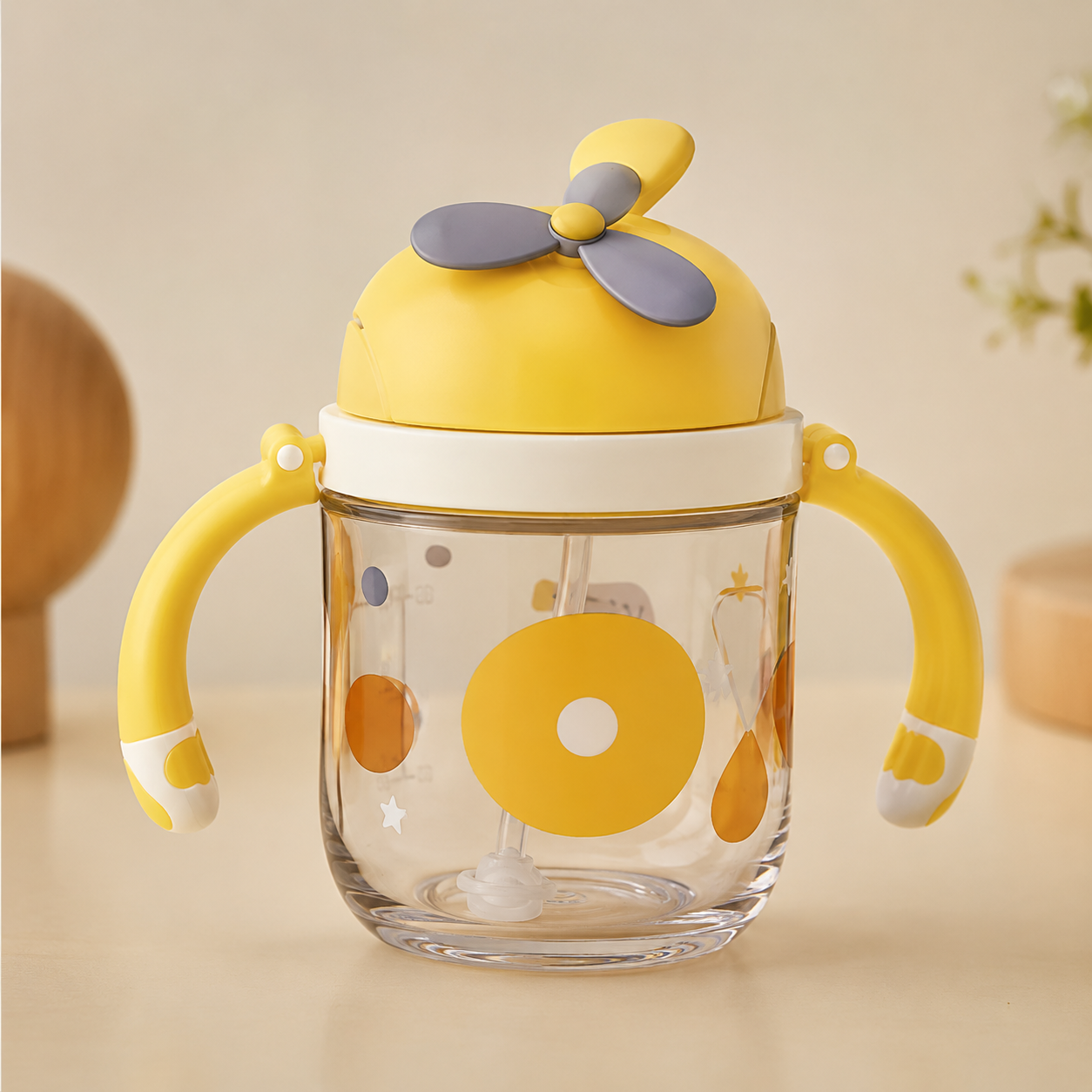 SunnySip Kids Water Bottle – Yellow (YM495)