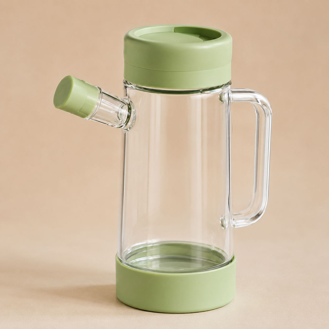Pure Pour Transparent Glass Oil Dispenser (YM063)