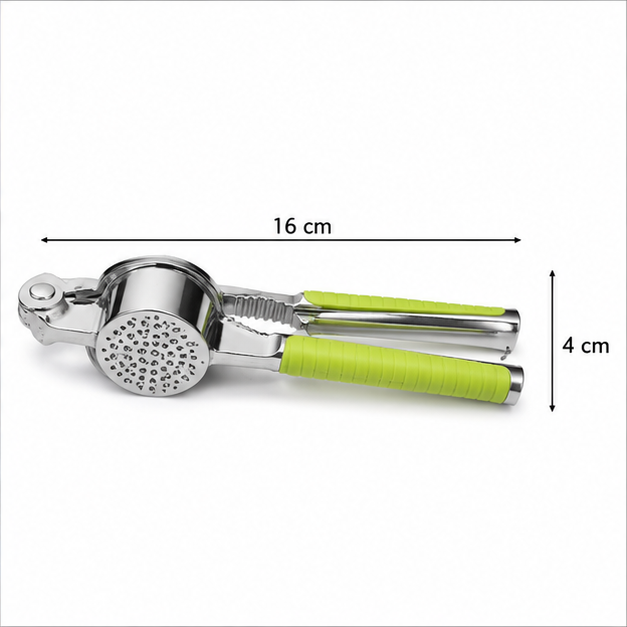 Stainless Steel Garlic Press Tool Green (YM1056)