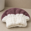 Brown Cute Microfiber Hair Towel Cap (YM375)