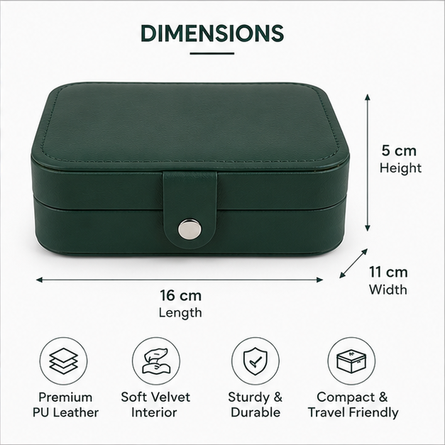 Green Mini Zipper Makeup Organizer Case (YM1441)