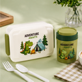 Green Kids Lunch Box with Water Bottle Set (YM2473)