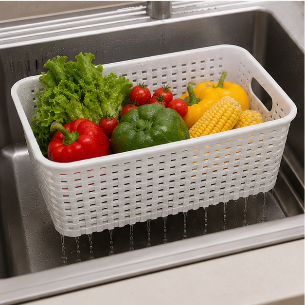 AirVent Fridge Storage Basket for Kitchen Organization (YM491)