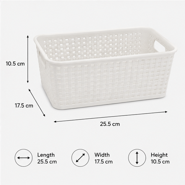 AirVent Fridge Storage Basket for Kitchen Organization (YM491)