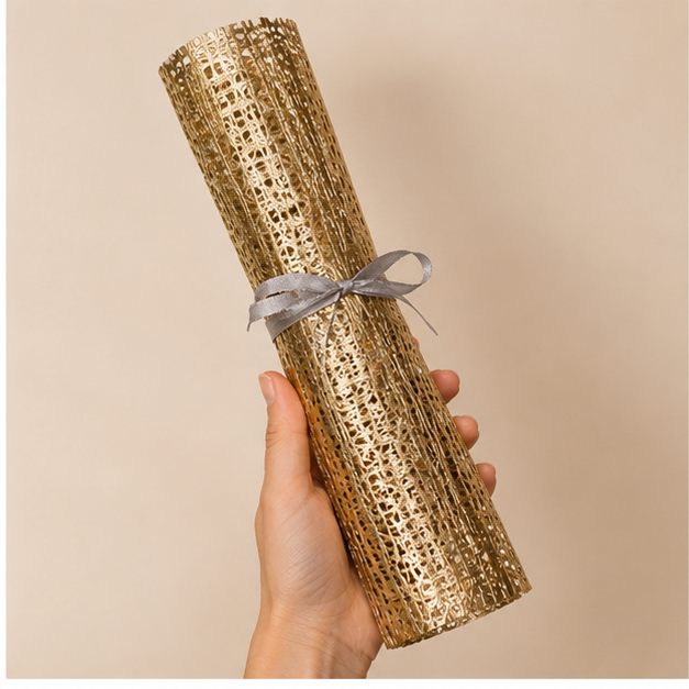 Golden Decorative Table Mat for Dining Tables (YM729)