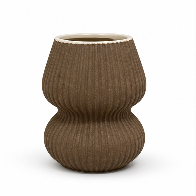 Elegant White Decorative Flower Vase for Modern Home Decor (YM1344)