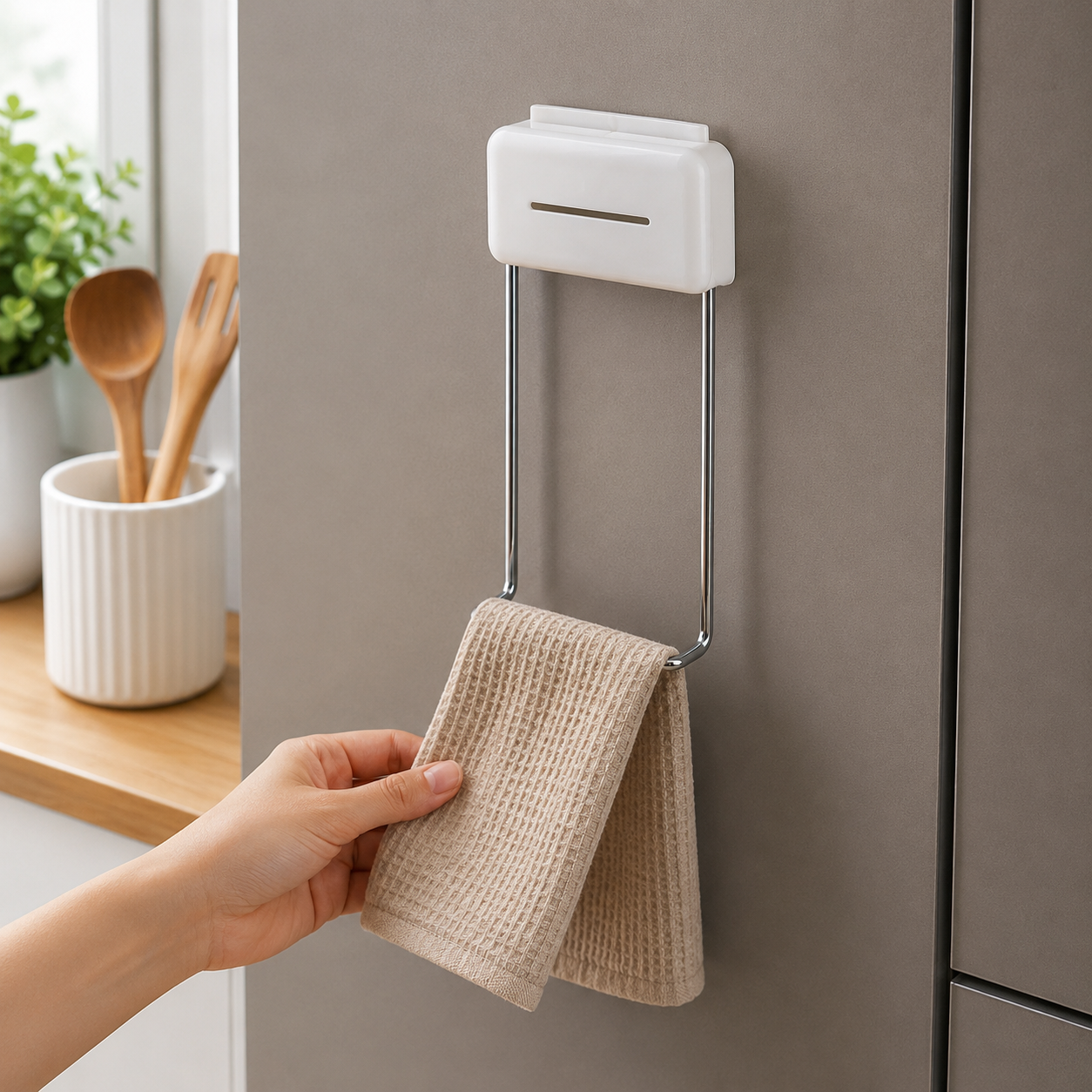 Adhesive Wall-Mounted Utility Hook Holder(YM1281)