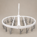 White Plastic Clothes Hanger for Wardrobe Use (YM411)