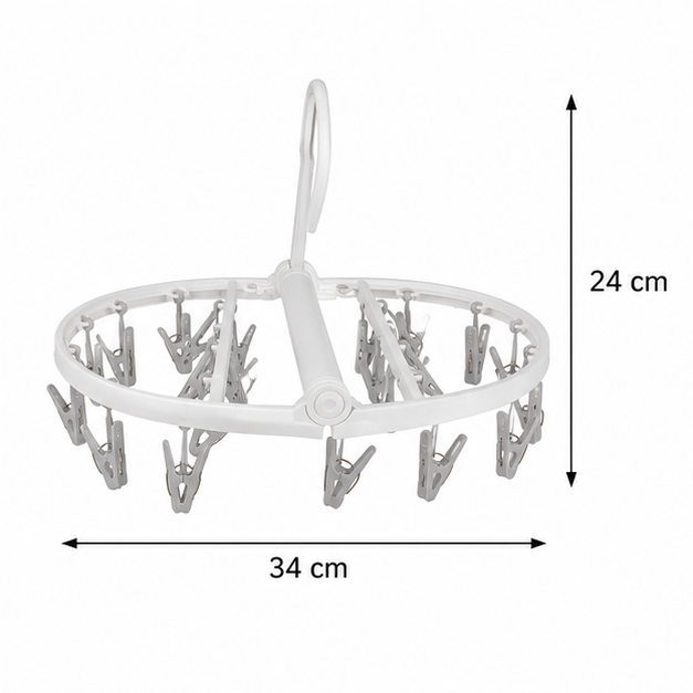 White Plastic Clothes Hanger for Wardrobe Use (YM411)