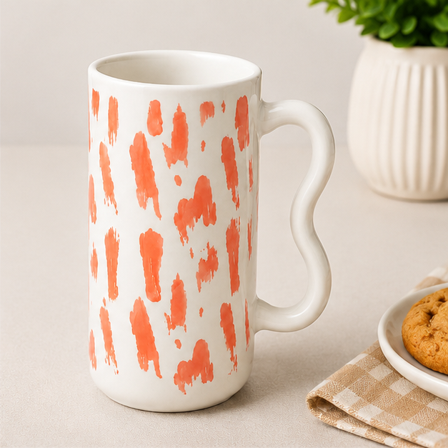Mixed Design Ceramic Tea Coffee Mug (YM2845)