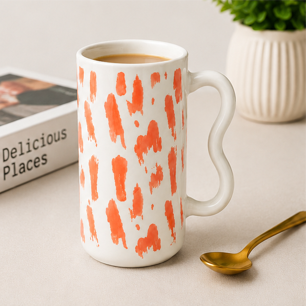 Mixed Design Ceramic Tea Coffee Mug (YM2845)