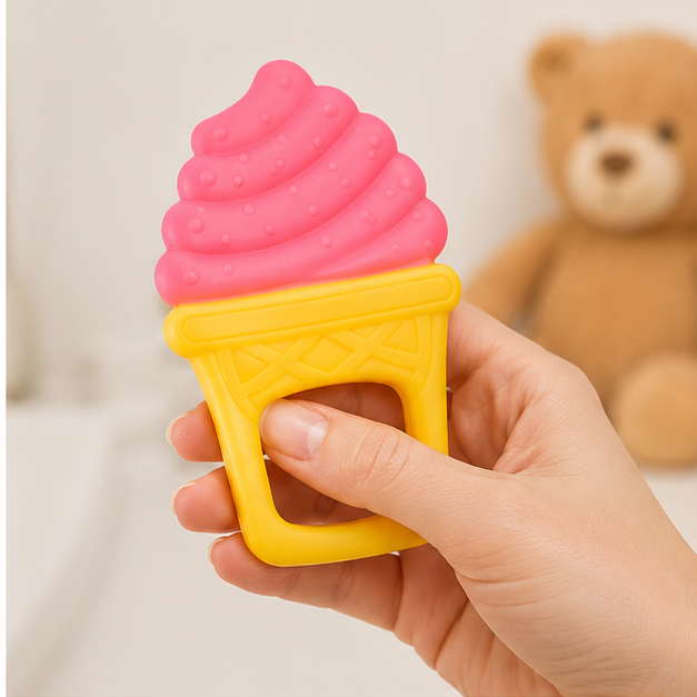 Pink Ice Cream Baby Teether Toy (YM1970)