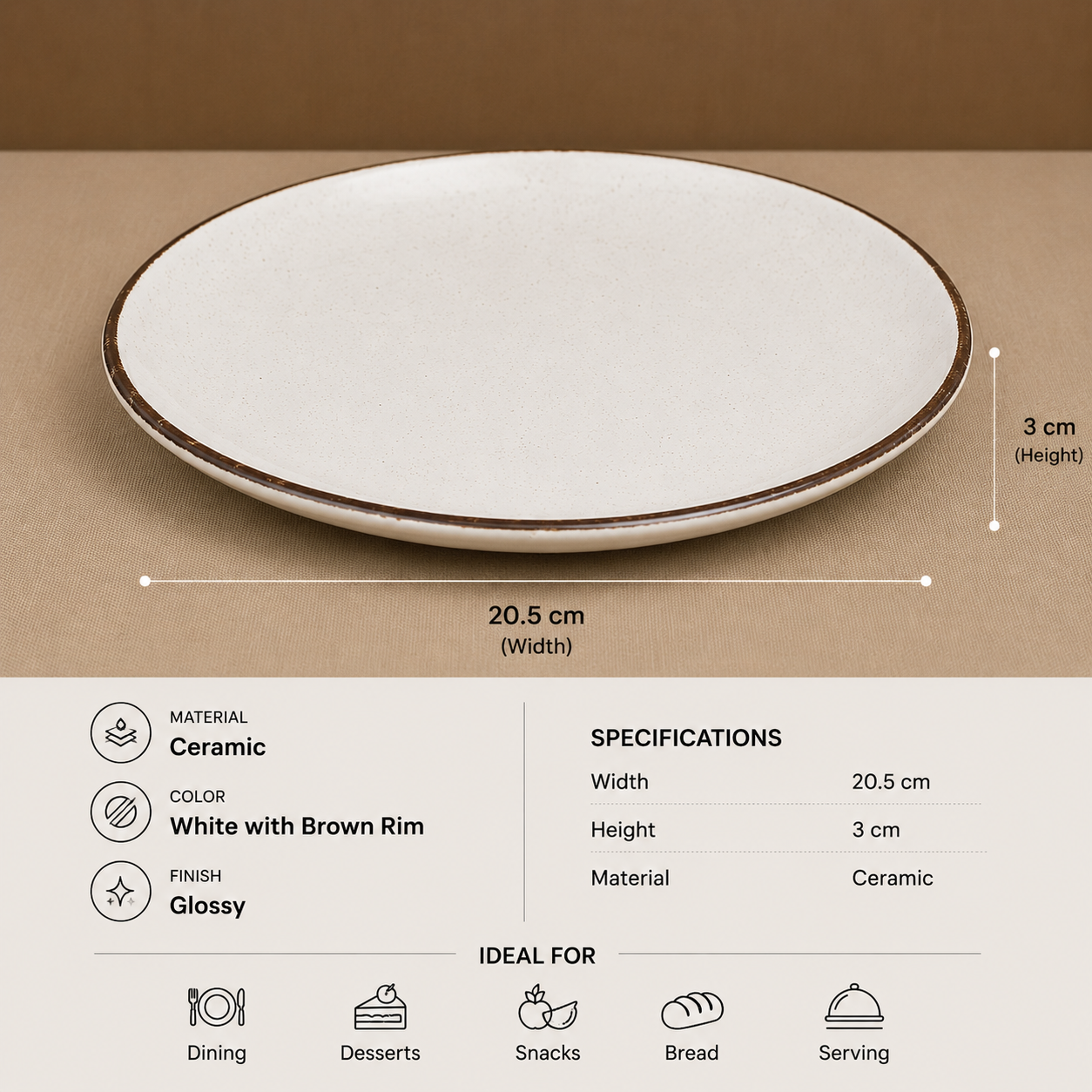 Ceramic Serving Plate(YM1444)