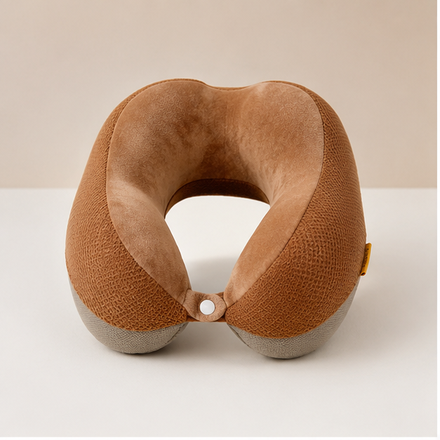 Camel Plush Neck Pillow for Travel Comfort (YM1855)