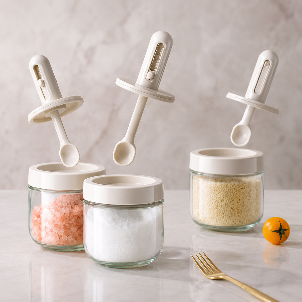 Minimal Seasoning Jar Set – White (YM1260)