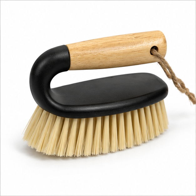 Multi-Purpose Cleaning Brush with Wooden Grip Handle (YM249)