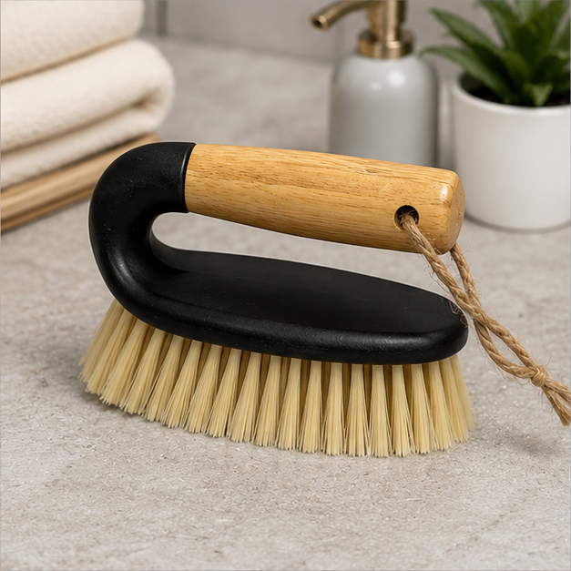 Multi-Purpose Cleaning Brush with Wooden Grip Handle (YM249)