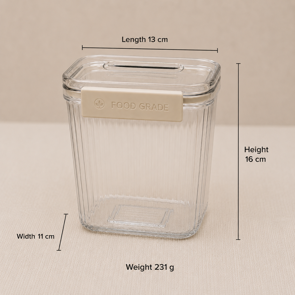 Clear Food Storage Container with Lid(YM1243)