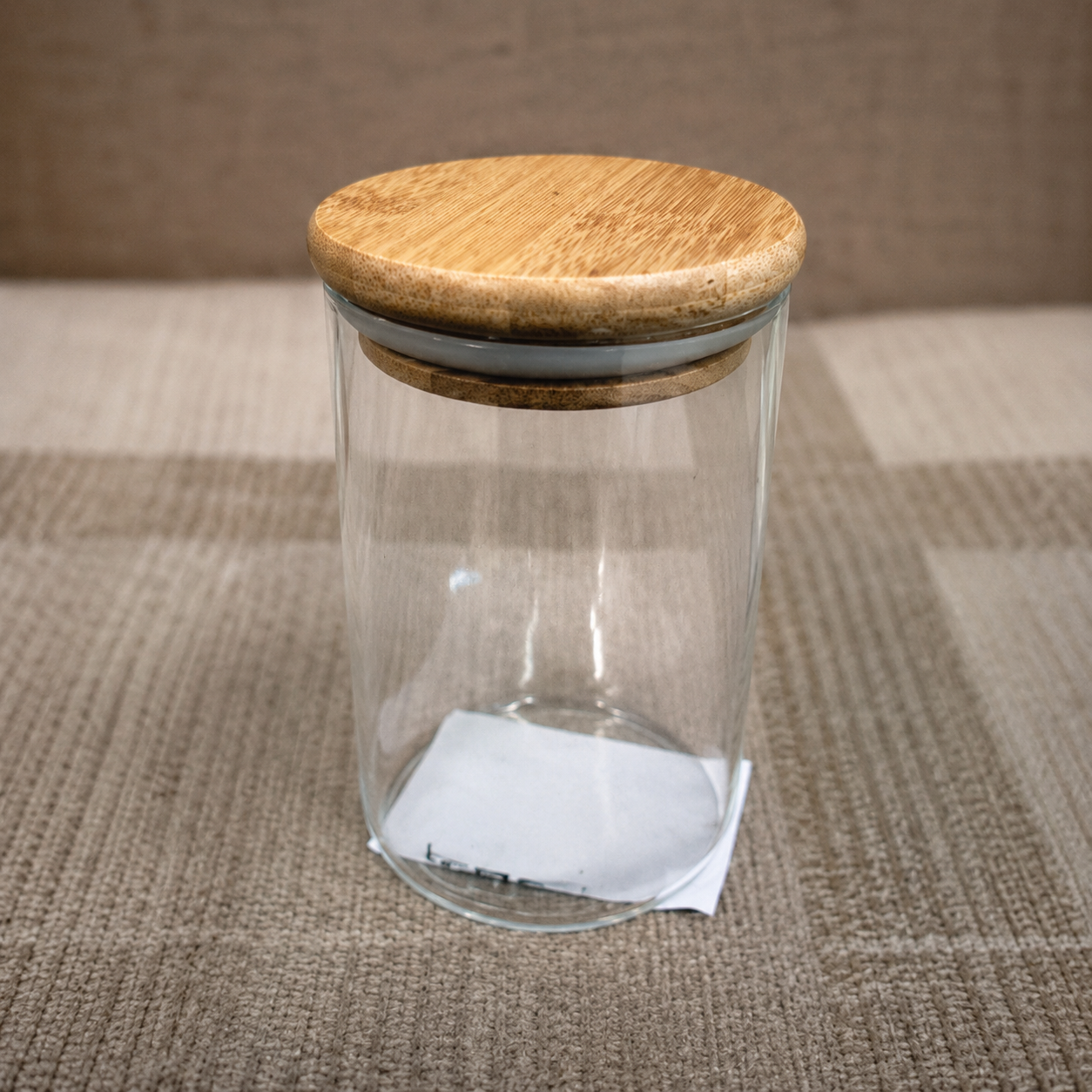 Glass Storage Jar with Wooden Lid(YM1709)