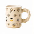 Off Cream Ceramic Tea Coffee Mug for Drinkware Collection (YM2844)