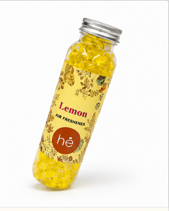 Lemon Air Freshener Beads Bottle for Long Lasting Freshness (YM1927)