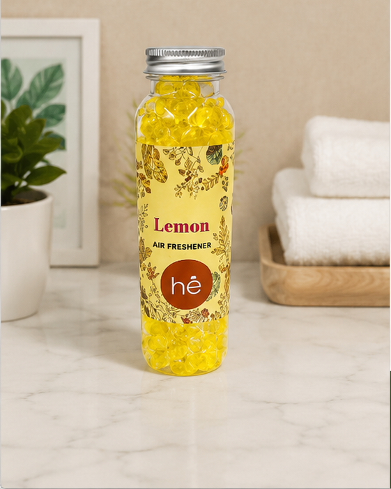 Lemon Air Freshener Beads Bottle for Long Lasting Freshness (YM1927)