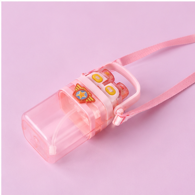 Pink Kids Water Bottle with Sipper (YM508)