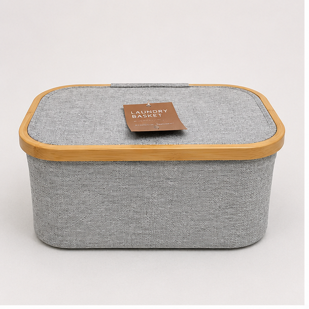 Light Grey Oxford Laundry Basket (YM1896)