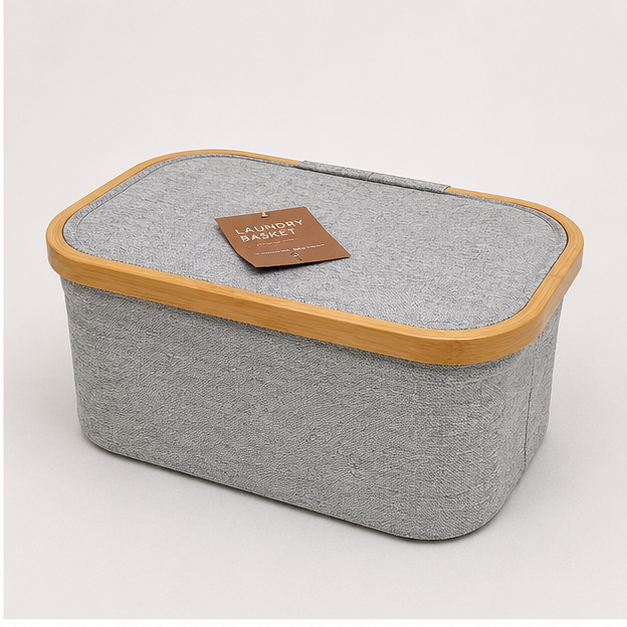 Light Grey Oxford Laundry Basket (YM1896)
