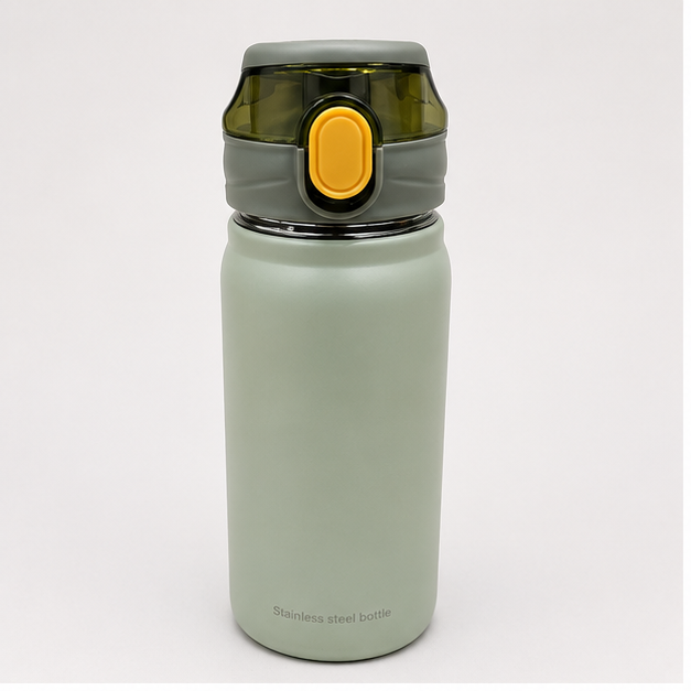 Grey Stainless Steel Water Bottle (YM047)