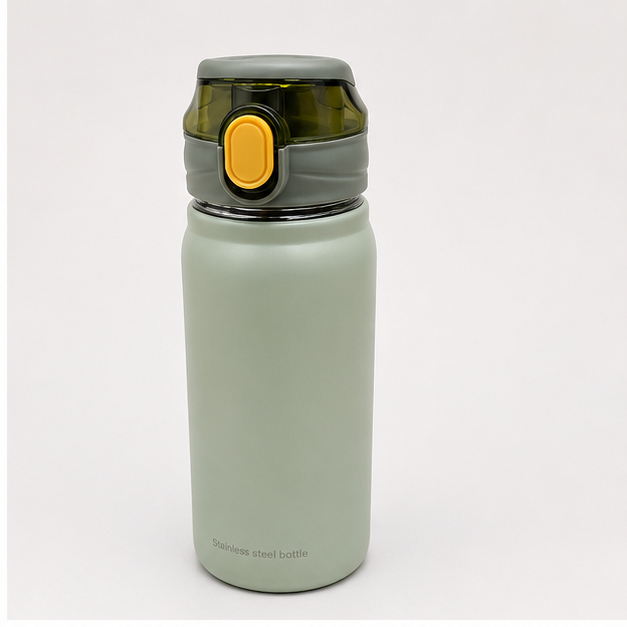 Grey Stainless Steel Water Bottle (YM047)