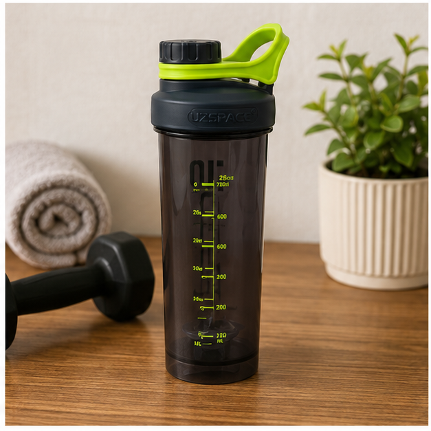 800ml Black Protein Shaker Bottle (YM2149)