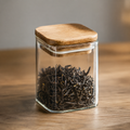 Glass Storage Container with Wooden Lid(YM2471)
