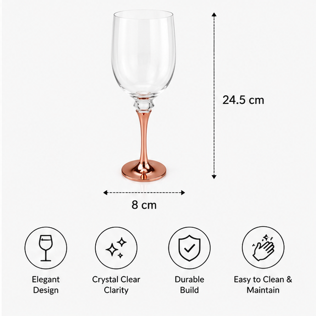 Luxury Red Wine Glass with Crystal Stem (YM2278)