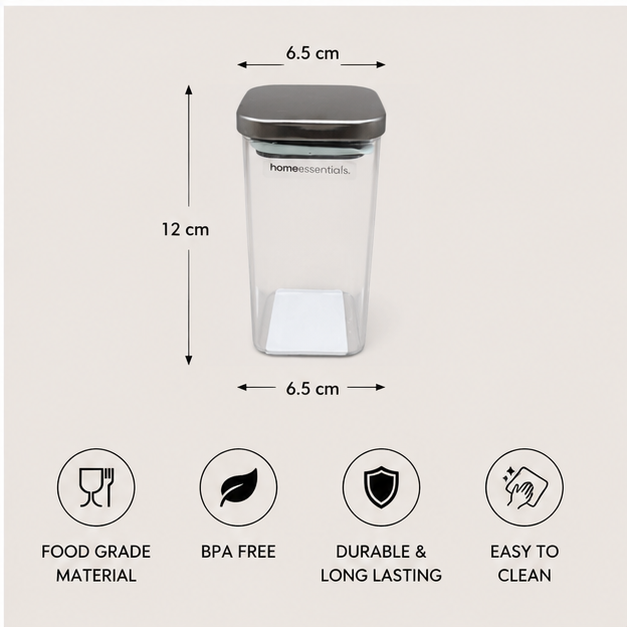 Large Transparent Glass Storage Jar with Lid (YM1713)