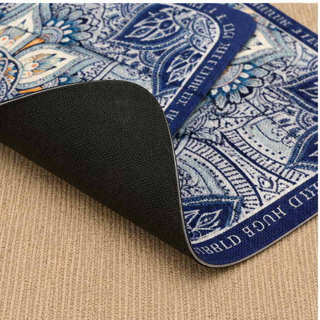 Blue Mandala Door Mat for Home Entrance (YM983)