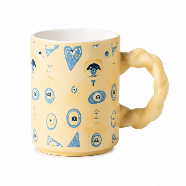 Yellow Ceramic Tea Coffee Mug for Drinkware Collection (YM2844)