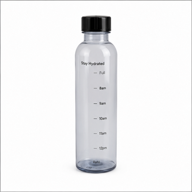 Black Glass Water Bottle for Daily Use (YM2175)