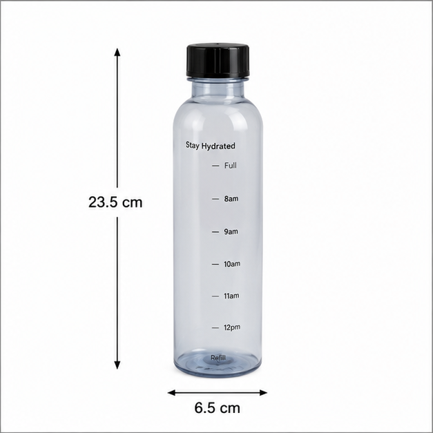 Black Glass Water Bottle for Daily Use (YM2175)