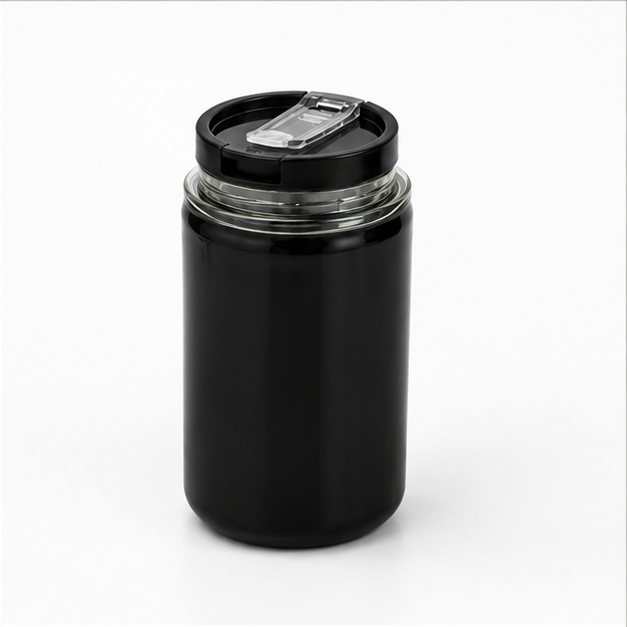 350ml Black Coffee Tumbler for Hot &  Cold Drinks (YM1624)