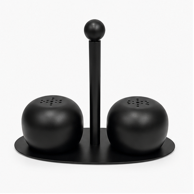 Salt Dispensers Black Set of 2 (YM1675)
