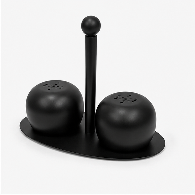 Salt Dispensers Black Set of 2 (YM1675)