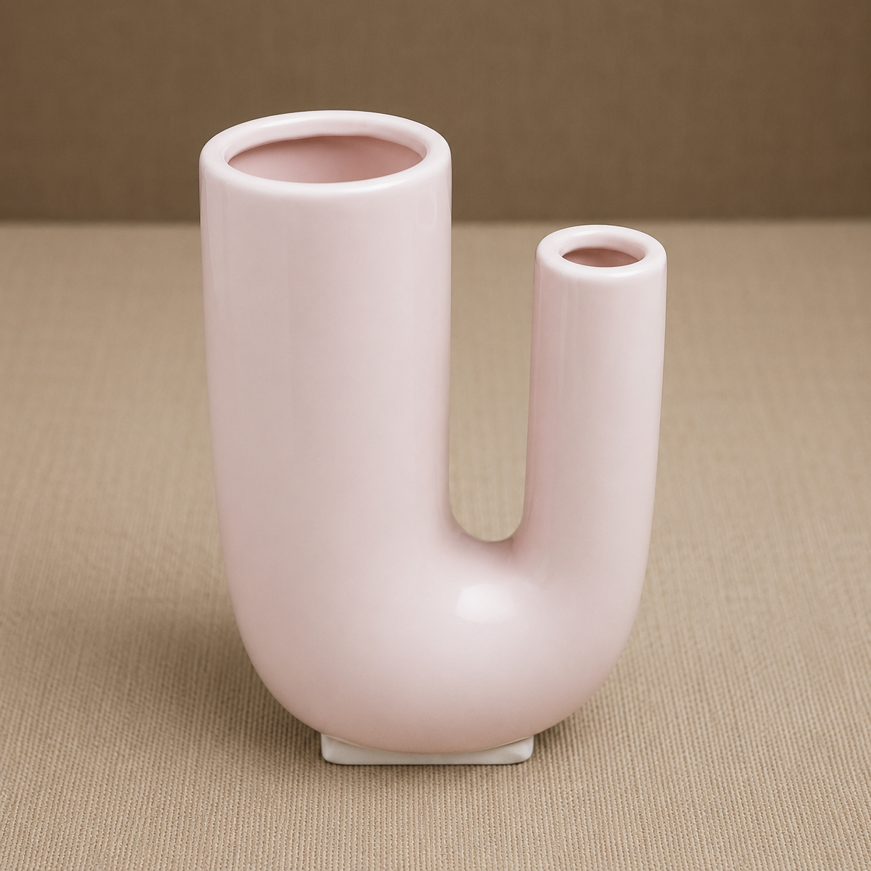 Modern Light Pink Ceramic Flower Vase (YM1360)